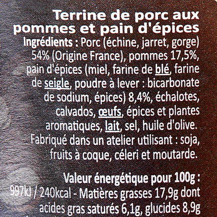 La Verrine pomme, porc, pain d'épices 200g - 3