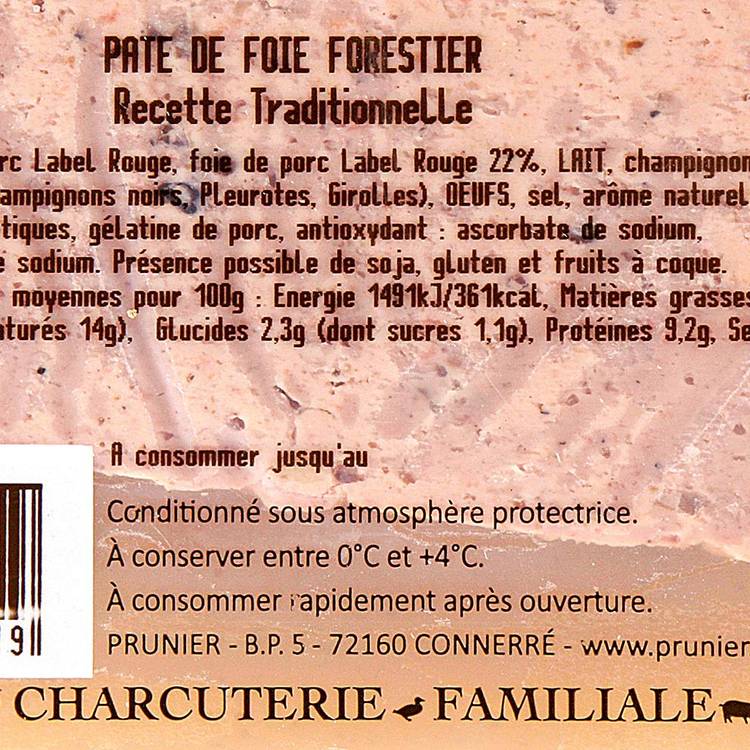 Le Pâté de foie forestier 170g - 3