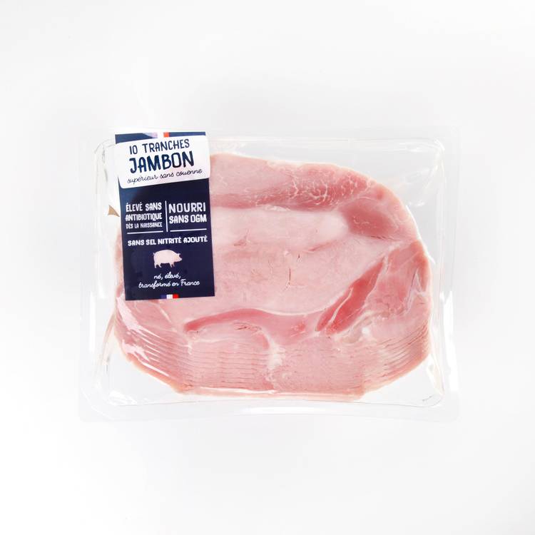 Le Jambon cuit supérieur dégraissé découenné x10 tranches 500g - 2