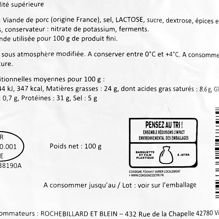 La Rosette de Lyon 10 tranches 100g - 3
