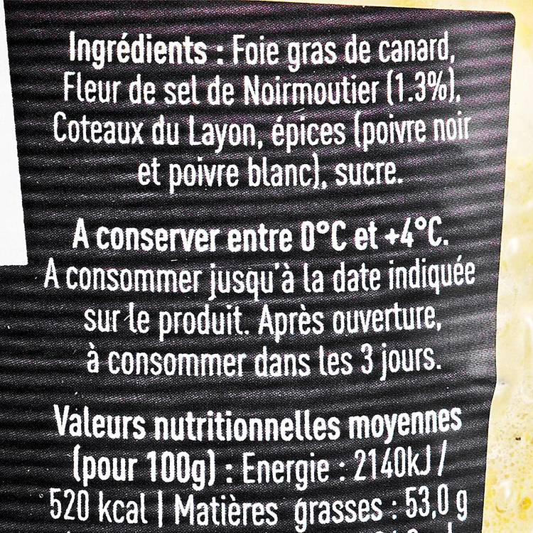 Le Foie gras de canard mi cuit à la fleur de sel de Noirmoutier 90g - 3