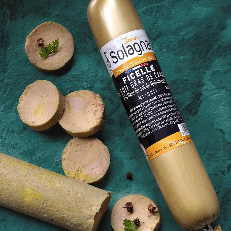 La Ficelle de foie gras de canard mi-cuit à la fleur de sel