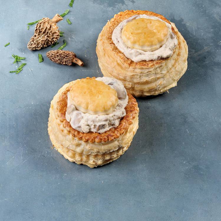 Les Bouchées de poulet et morilles