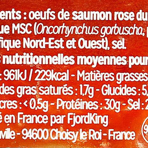 Les Œufs de saumon Kéta sauvages du Pacifique - 3