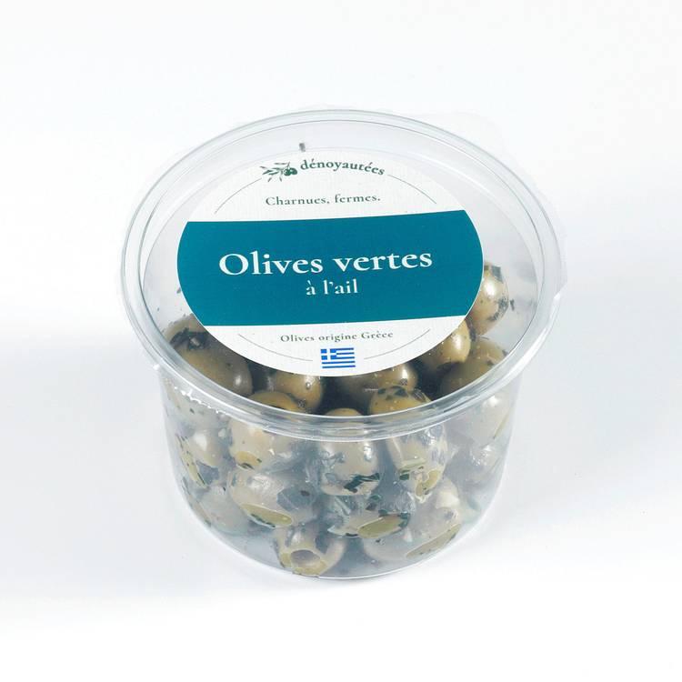 Les Olives vertes dénoyautées à l'ail - 3