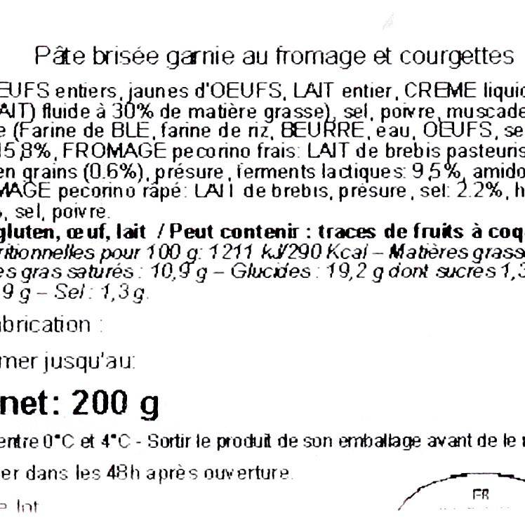 La Quiche aux courgettes et pecorino - 3