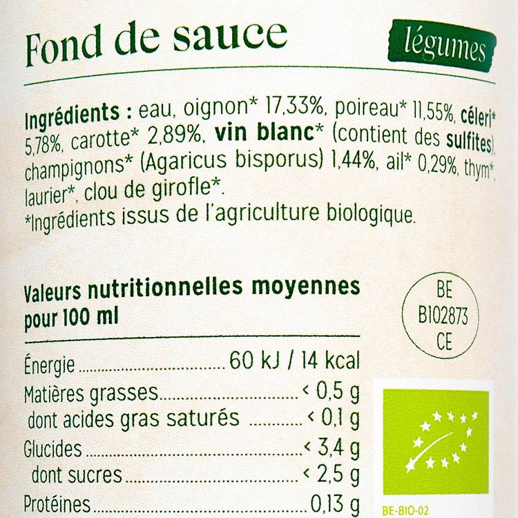 Le Fond de sauce légumes BIO - 2