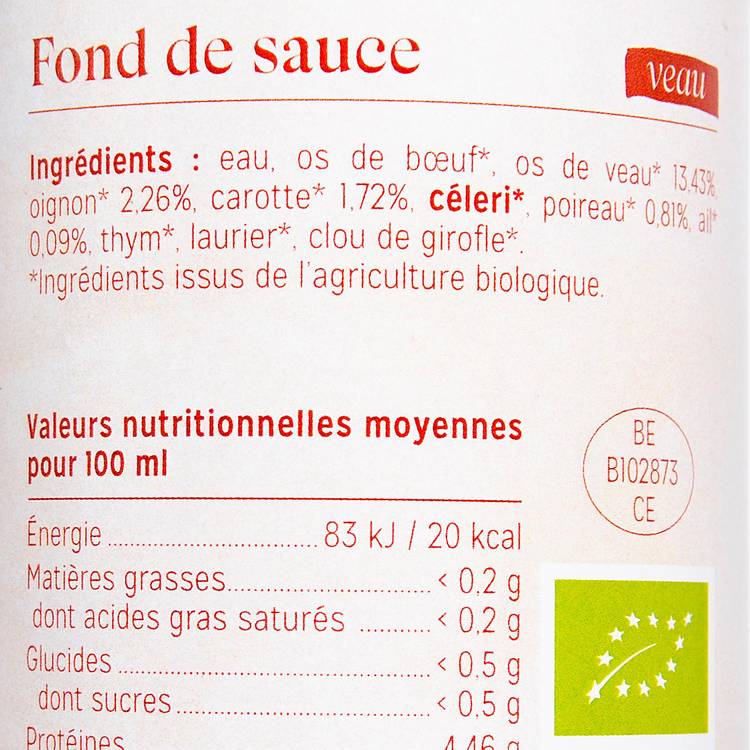 Le Fond de sauce veau BIO - 2