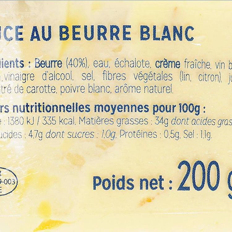 La Sauce au beurre  blanc - 3