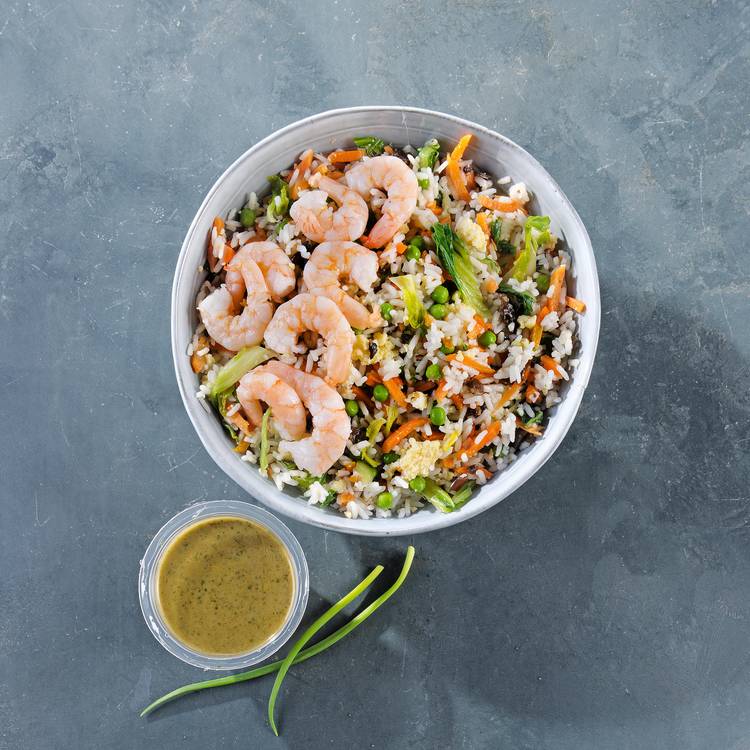 Le Riz  sauté aux crevettes