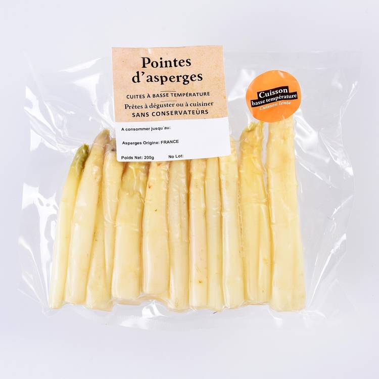 Les pointes d'asperges cuites à basse température - 2