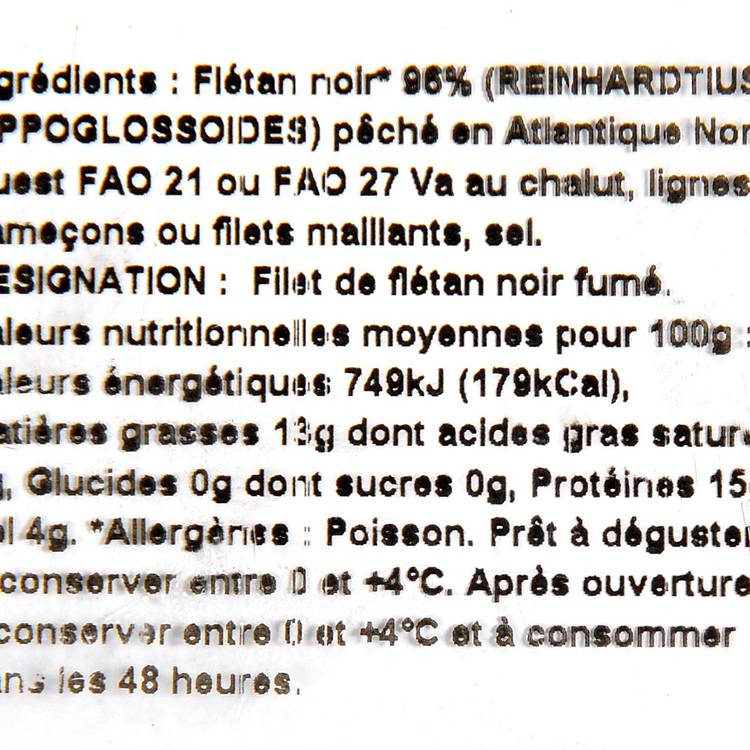 Les Emincés de flétan noir fumé - 3