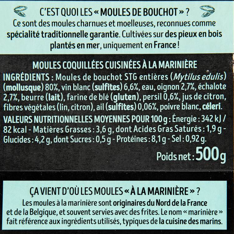 Les Moules coquillées sauce marinière - 3