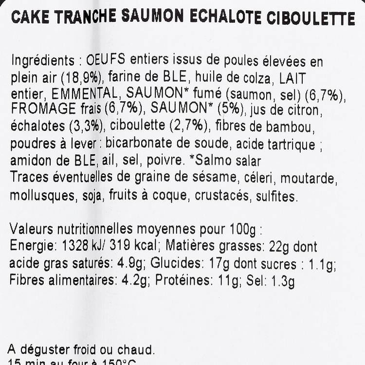 Le Cake au saumon  et échalotte - 3