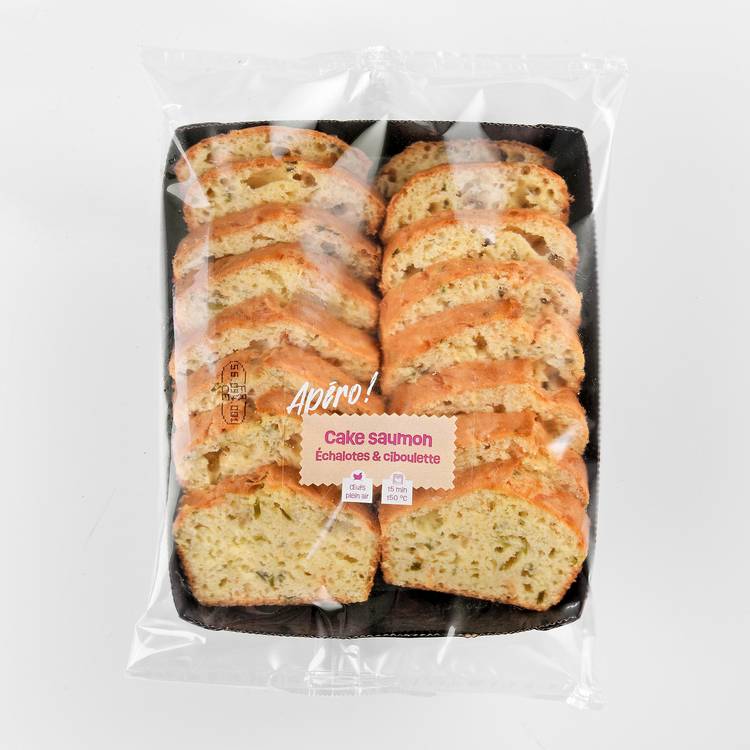 Le Cake au saumon  et échalotte - 2