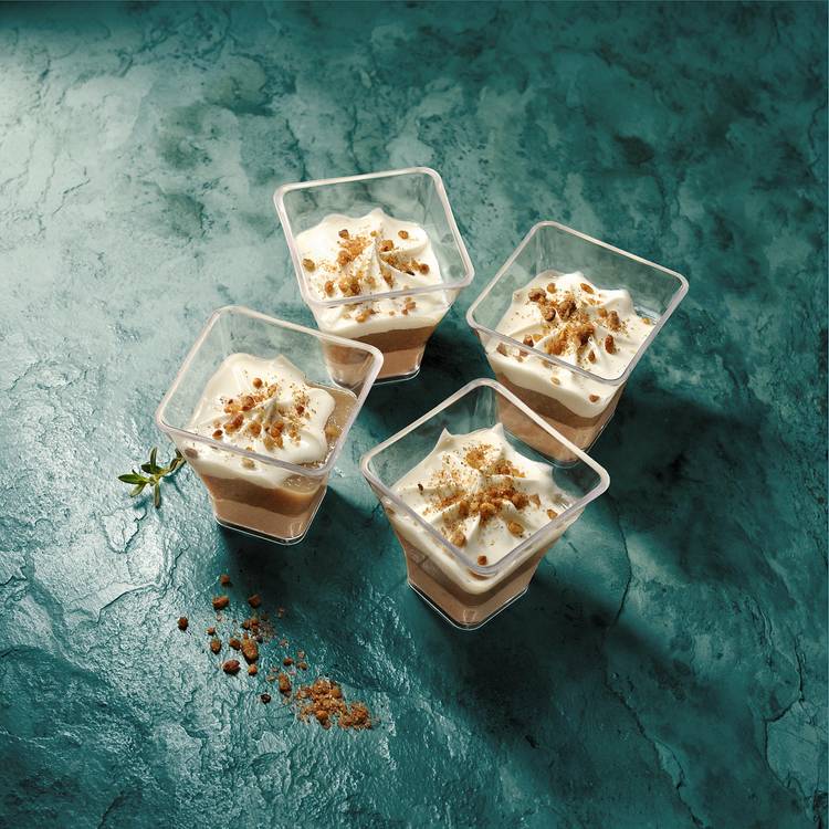 Les Verrines foie gras et crème de marrons