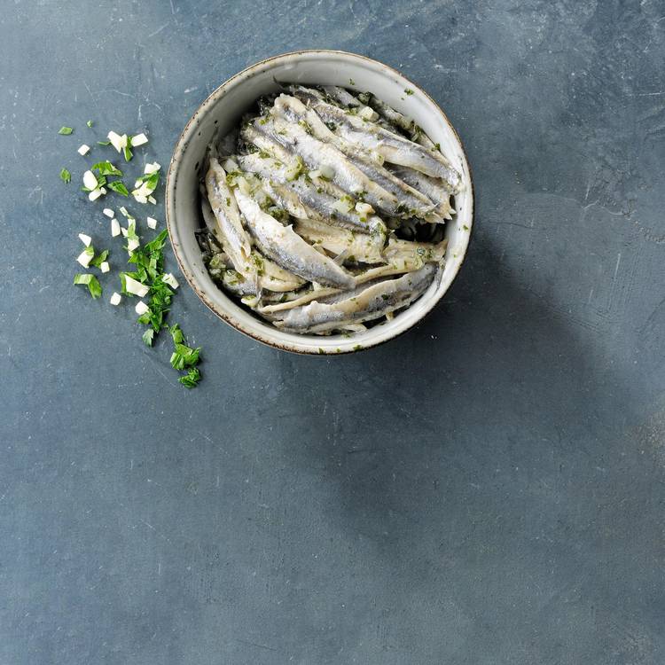 Le Filet d'anchois à l'ail et au persil