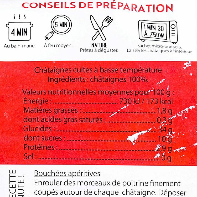 Les Châtaignes cuites à basse température - 3