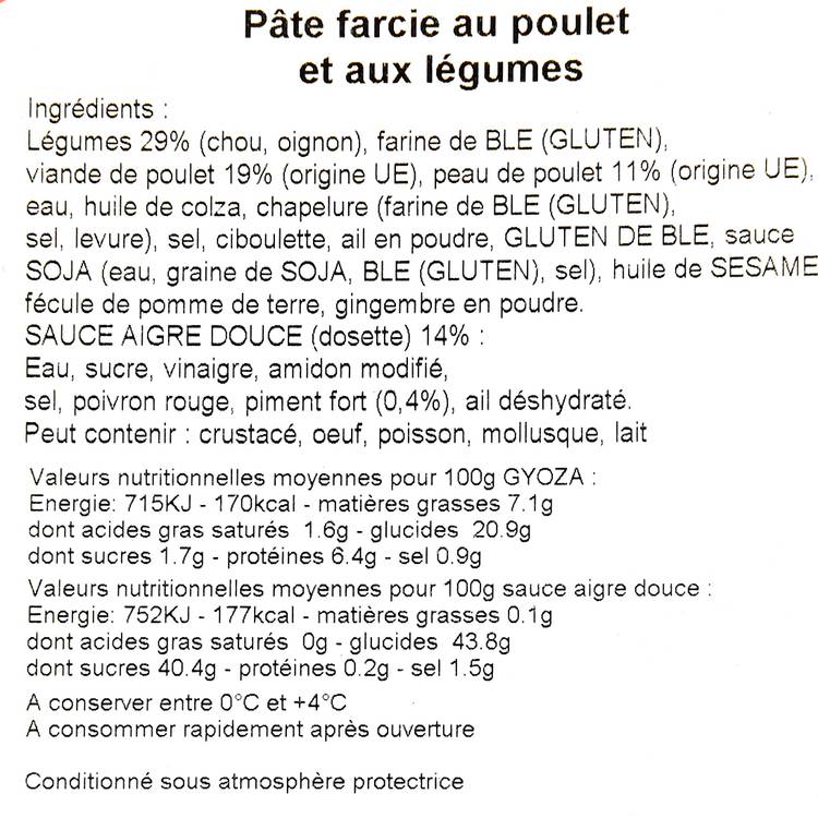 Les Gyozas au poulet - 3