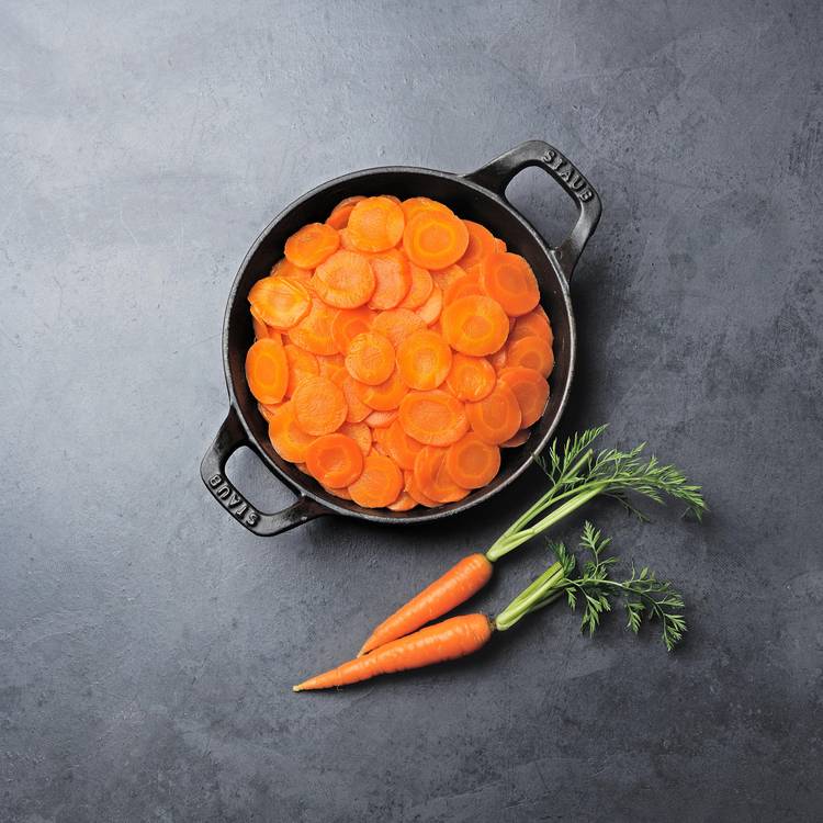 Les Carottes rondelles cuites à basse température