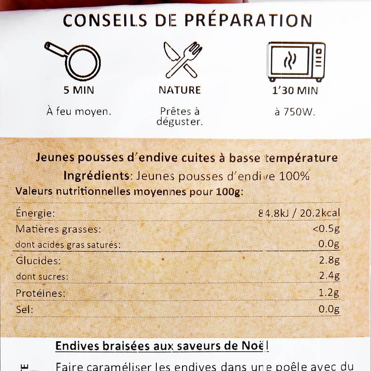 Les Jeunes pousses d'endives cuits à basse température - 2