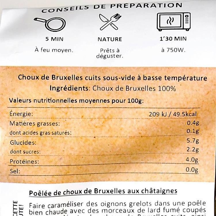 Les Choux de Bruxelles  cuits à basse température - 3