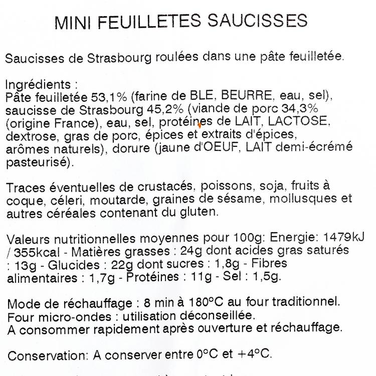 Les Mini-feuilletés  de saucisse - 3