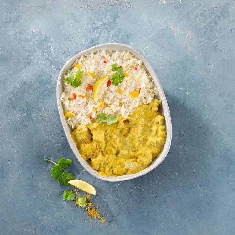 Le Curry de thon au lait de coco et  son riz