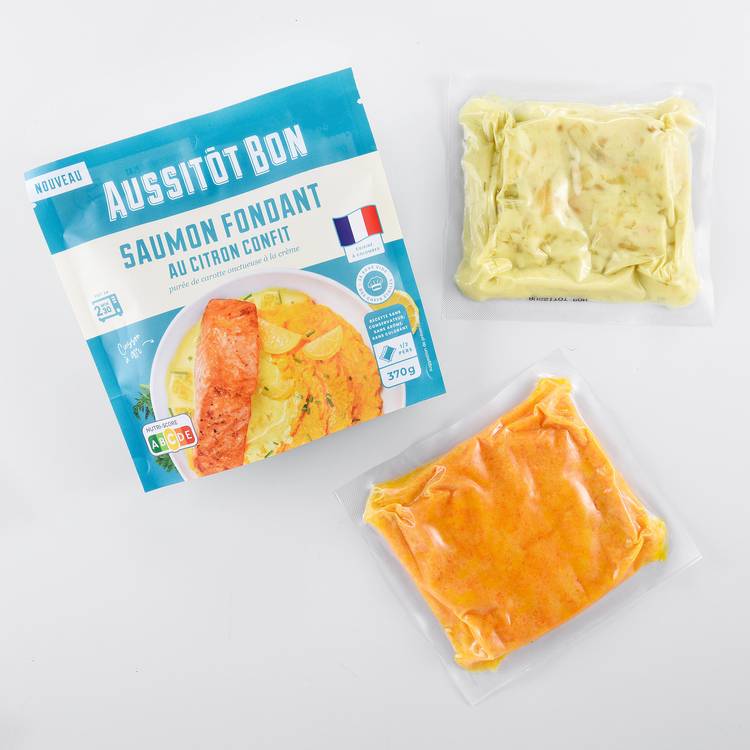 Le Saumon au citron et la purée de carotte - 2