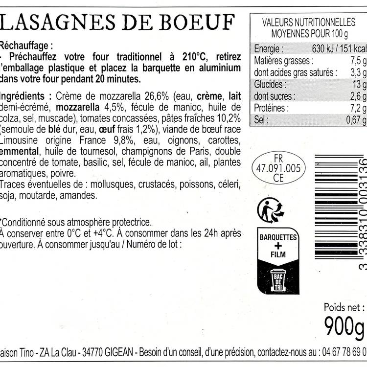 Les Lasagnes de bœuf - 3