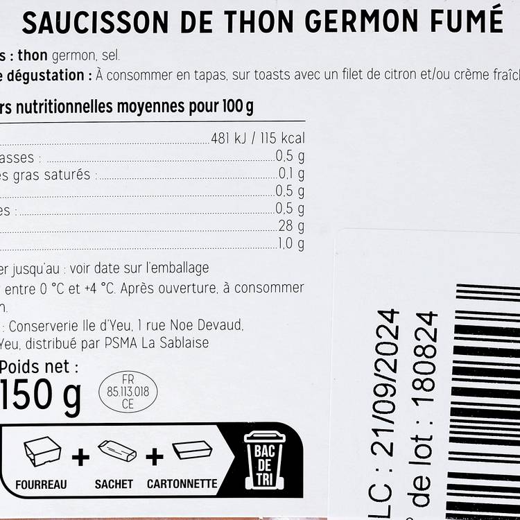 Le Saucisson de thon fumé - 3