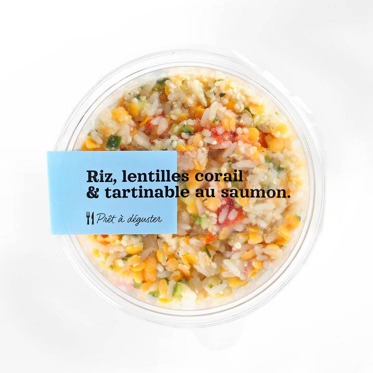 La salade de riz et lentille au saumon fumé - 2