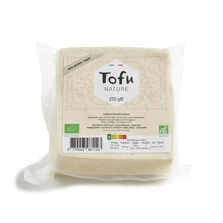 Le Tofu BIO nature 250g "Locadelice" - 2