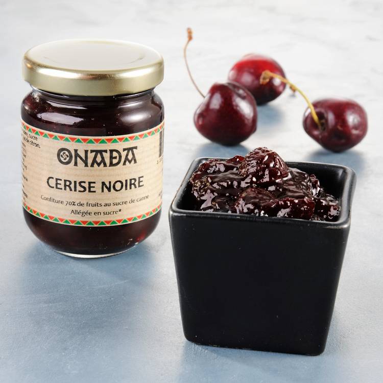 La Confiture de cerise noire 70% de fruits Onada - 1