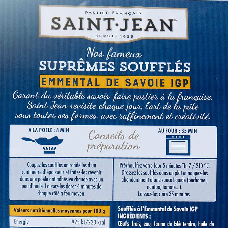 Les 4 Suprêmes soufflés Emmental de Savoie 480g "Saint Jean" - 3