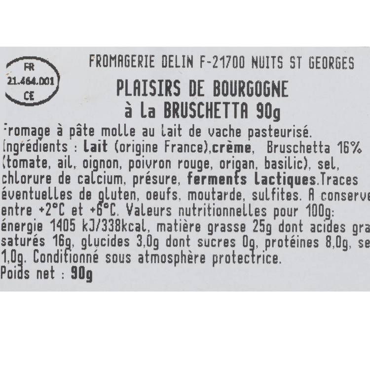 Les Plaisirs de Bourgogne bruschetta 90g - 3
