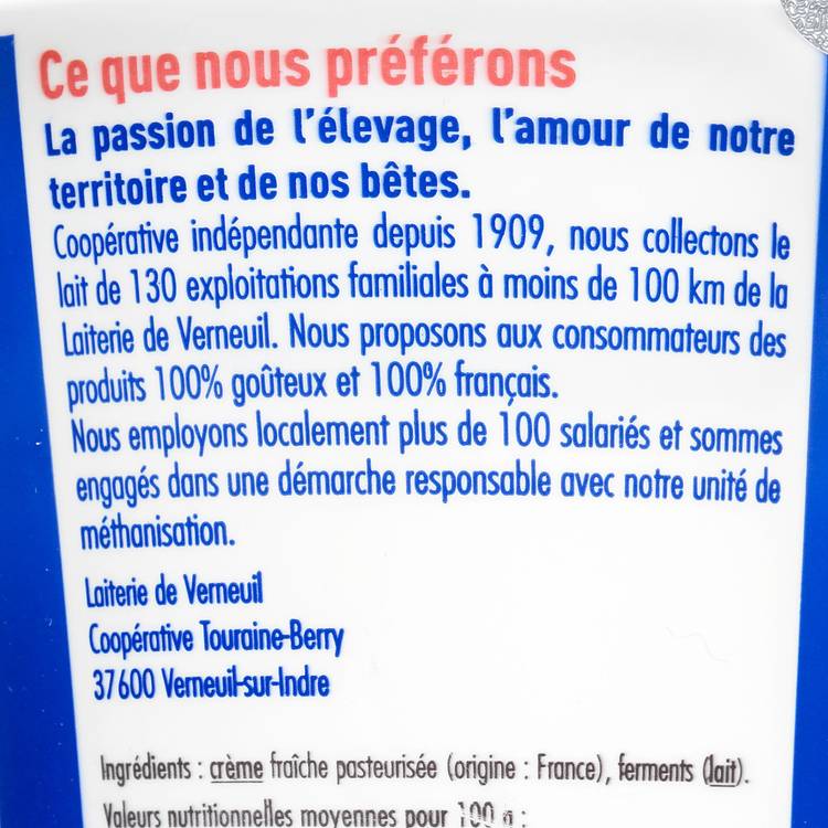La Crème fraîche épaisse - 2