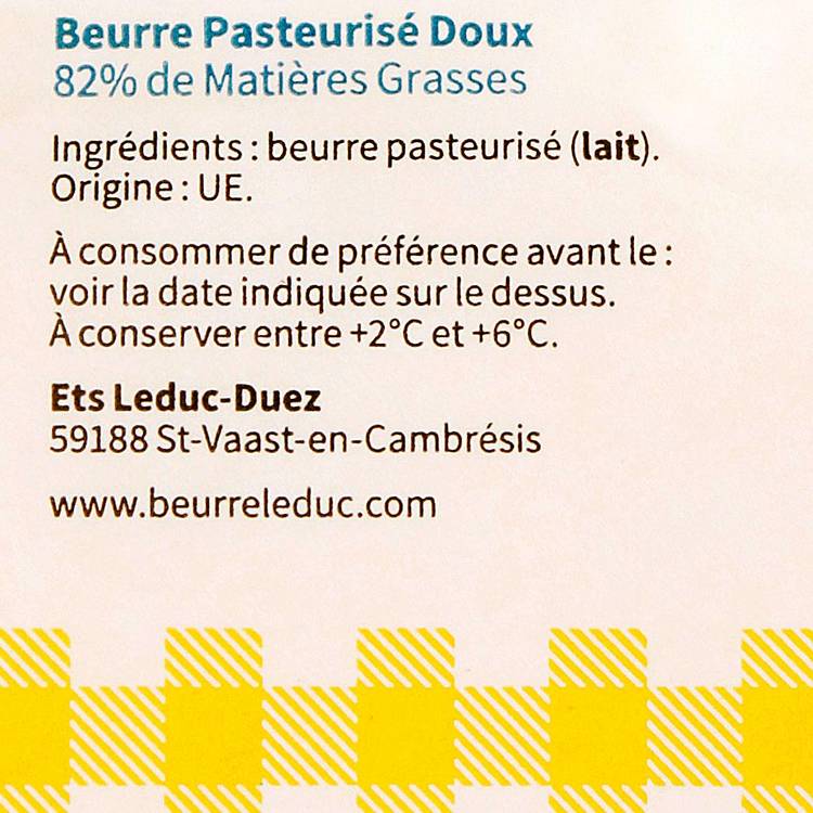 Le Beurre le p'tit Leduc 250g doux - 3