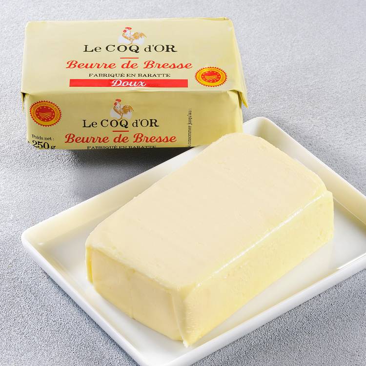 Le Beurre de Bresse doux AOP 250g "Le Coq d'Or" - 1