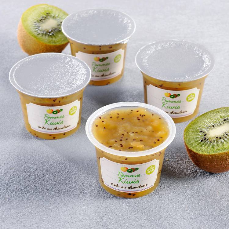 Le Dessert de pommes et kiwis 4x100g "Maître Papilles"