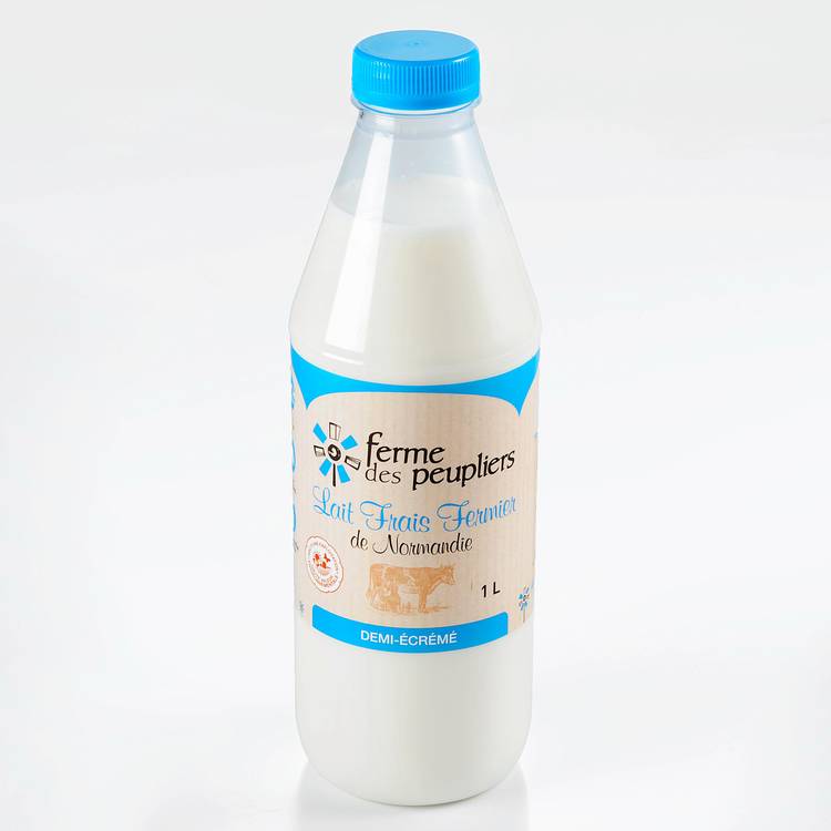 Le Lait frais fermier demi-écrémé "La Ferme des Peupliers" - 4