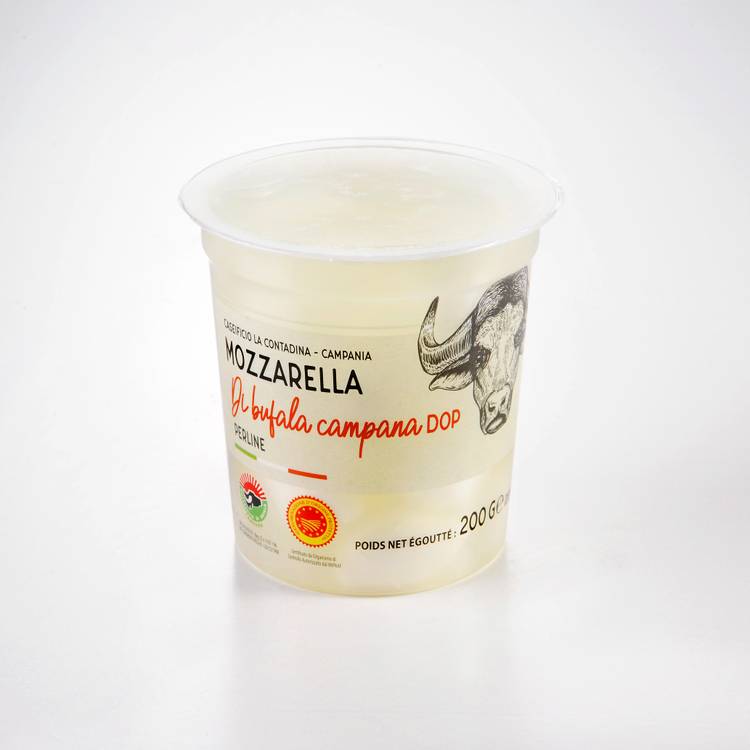Les Perlines de mozzarella di bufala Campana DOP 250g "La Bella Contadina" - 2