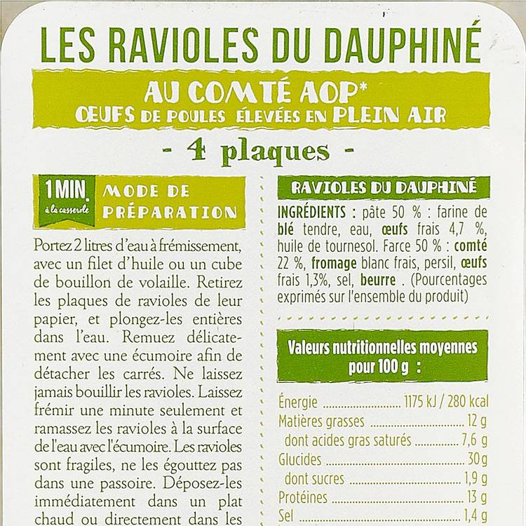 Les Ravioles fraîches du Dauphiné Label Rouge & IGP - 2