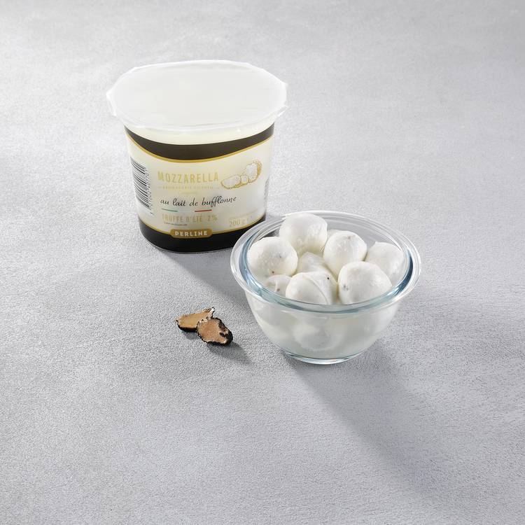 Les Perlines de mozzarella à la truffe