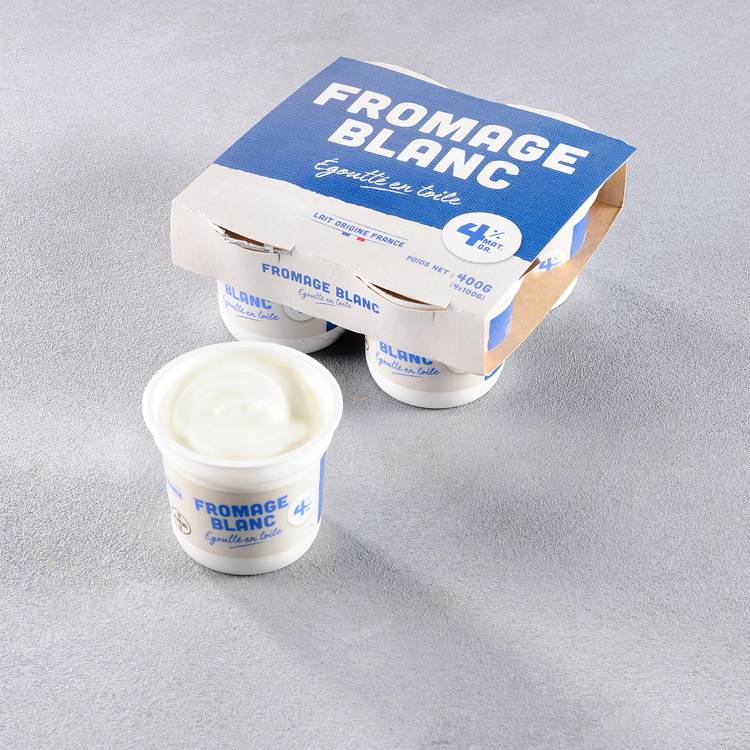 Les Fromages blancs 4%