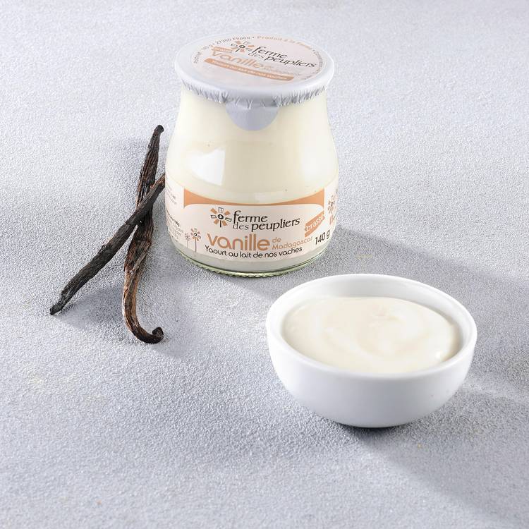 Le Yaourt brassé vanille  "La Ferme des Peupliers" - 1