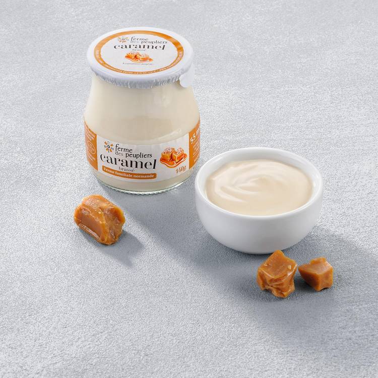 Le Yaourt brassé caramel "La Ferme des Peupliers"