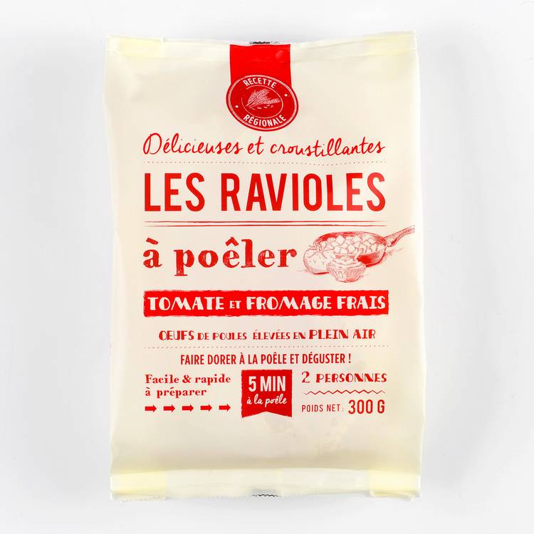 Les Ravioles à poêler tomate et fromage frais - 2