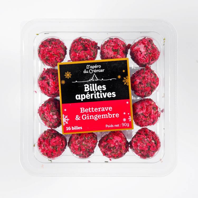 Les Billes de fromage apéritives betterave et gingembre - 3