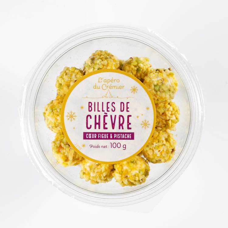 Les Billes de chèvre cœur figue topping pistache - 2